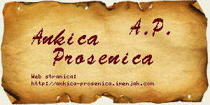 Ankica Prosenica vizit kartica